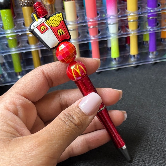 McDonald's Red Kids Pen with Fun Topper - Picture 2 of 6